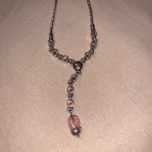 Brighton silver and coral necklace